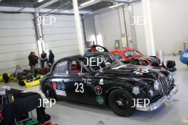 Silverstone Classic Media Day 2017, Silverstone Circuit, Northants, England. 23rd March 2017. Jaguar. Copyright Free for editorial use.