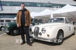 Silverstone Classic Media Day 2017, Silverstone Circuit, Northants, England. 23rd March 2017. Tim Hannig Jaguar. Copyright Free for editorial use.