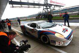 Silverstone Classic Media Day 2017, Silverstone Circuit, Northants, England. 23rd March 2017. Jaguar XJ220. Copyright Free for editorial use.