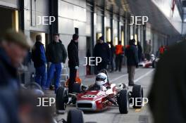 Silverstone Classic Media Day 2017, Silverstone Circuit, Northants, England. 23rd March 2017. John Slack Formula Ford. Copyright Free for editorial use.