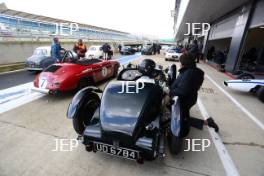 Silverstone Classic Media Day 2017, Silverstone Circuit, Northants, England. 23rd March 2017. Silverstone classic pits. Copyright Free for editorial use.