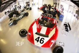 Silverstone Classic Media Day 2017, Silverstone Circuit, Northants, England. 23rd March 2017. Maserati. Copyright Free for editorial use.