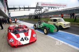 Silverstone Classic Media Day 2017, Silverstone Circuit, Northants, England. 23rd March 2017. Silverstone Classic Sound off. Copyright Free for editorial use.