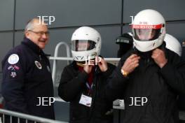 Silverstone Classic Media Day 2017, Silverstone Circuit, Northants, England. 23rd March 2017. Media passenger rides. Copyright Free for editorial use.