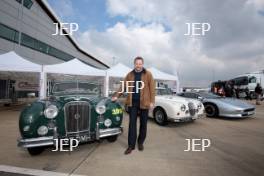 Silverstone Classic Media Day 2017, Silverstone Circuit, Northants, England. 23rd March 2017. Tim Hannig Jaguar. Copyright Free for editorial use.