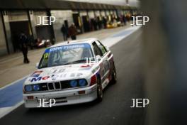 Silverstone Classic Media Day 2017, Silverstone Circuit, Northants, England. 23rd March 2017. BMW E30. Copyright Free for editorial use.