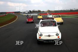 Silverstone Classic Media Day 2017, Silverstone Circuit, Northants, England. 23rd March 2017. Abarth. Copyright Free for editorial use.