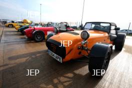 Silverstone Classic Media Day 2017,  Silverstone Circuit, Northants, England. 23rd March 2017. Lotus 7 Copyright Free for editorial use.