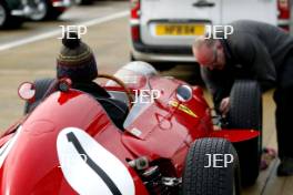 Silverstone Classic Media Day 2017, Silverstone Circuit, Northants, England. 23rd March 2017. Ferrari Dino. Copyright Free for editorial use.