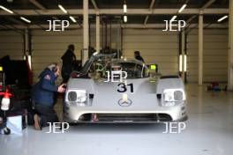 Silverstone Classic Media Day 2017, Silverstone Circuit, Northants, England. 23rd March 2017. Sauber Mercedes. Copyright Free for editorial use.