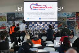 Silverstone Classic Media Day 2017, Silverstone Circuit, Northants, England. 23rd March 2017. Press Conference. Copyright Free for editorial use.