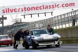 Silverstone Classic Media Day 2017, Silverstone Circuit, Northants, England. 23rd March 2017. Corvette. Copyright Free for editorial use.