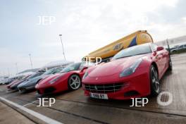 Silverstone Classic Media Day 2017, Silverstone Circuit, Northants, England. 23rd March 2017. Ferrari. Copyright Free for editorial use.