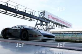 Silverstone Classic Media Day 2017, Silverstone Circuit, Northants, England. 23rd March 2017. Jaguar XJ220. Copyright Free for editorial use.