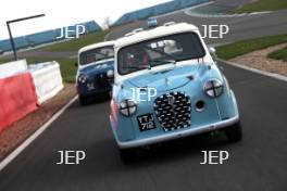 Silverstone Classic Media Day 2017, Silverstone Circuit, Northants, England. 23rd March 2017. Austin A35. Copyright Free for editorial use.