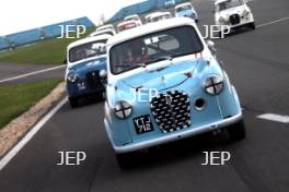 Silverstone Classic Media Day 2017, Silverstone Circuit, Northants, England. 23rd March 2017. Austin A35. Copyright Free for editorial use.