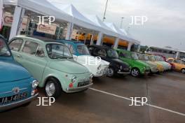 Silverstone Classic Media Day 2017, Silverstone Circuit, Northants, England. 23rd March 2017. Fiat. Copyright Free for editorial use.