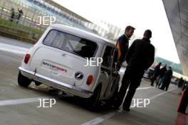 Silverstone Classic Media Day 2017, Silverstone Circuit, Northants, England. 23rd March 2017. Mini. Copyright Free for editorial use.