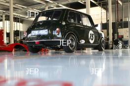 Silverstone Classic Media Day 2017, Silverstone Circuit, Northants, England. 23rd March 2017. Mini. Copyright Free for editorial use.