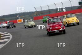 Silverstone Classic Media Day 2017, Silverstone Circuit, Northants, England. 23rd March 2017. Abarth. Copyright Free for editorial use.