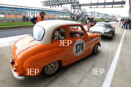 Silverstone Classic Media Day 2017, Silverstone Circuit, Northants, England. 23rd March 2017. Media passenger rides. Copyright Free for editorial use.