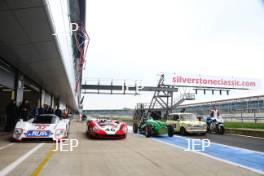 Silverstone Classic Media Day 2017, Silverstone Circuit, Northants, England. 23rd March 2017. Silverstone Classic Sound off. Copyright Free for editorial use.