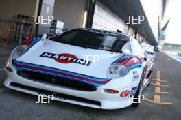 Silverstone Classic Media Day 2017, Silverstone Circuit, Northants, England. 23rd March 2017. Jaguar XJ220. Copyright Free for editorial use.