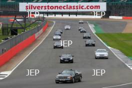 Silverstone Classic  28-30 July 2017 At the Home of British Motorsport Parade Mercades Free for editorial use only Photo credit –  JEP 