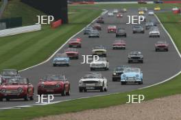 Silverstone Classic  28-30 July 2017 At the Home of British Motorsport Parade Triumph Free for editorial use only Photo credit –  JEP 