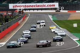 Silverstone Classic  28-30 July 2017  At the Home of British Motorsport  Parades Jaguar XJ220 Free for editorial use only Photo credit – JEP