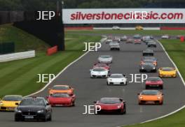 Silverstone Classic  28-30 July 2017 At the Home of British Motorsport Parade Lamborghini Free for editorial use only Photo credit –  JEP 