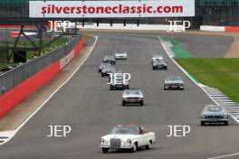 Silverstone Classic  28-30 July 2017 At the Home of British Motorsport Parade Mercades Free for editorial use only Photo credit –  JEP 