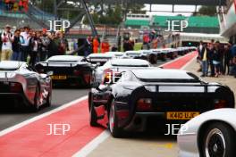 Silverstone Classic  28-30 July 2017  At the Home of British Motorsport  Parades Jaguar XJ220 Free for editorial use only Photo credit – JEP