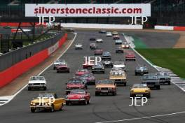 Silverstone Classic  28-30 July 2017  At the Home of British Motorsport  Parades Triumph Free for editorial use only Photo credit – JEP