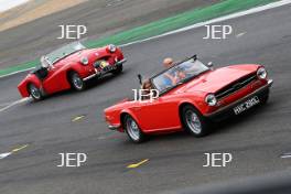 Silverstone Classic  28-30 July 2017  At the Home of British Motorsport  Parades Triumph Free for editorial use only Photo credit – JEP