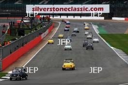 Silverstone Classic  28-30 July 2017  At the Home of British Motorsport  Parades Fiat 500 Free for editorial use only Photo credit – JEP