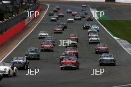 Silverstone Classic  28-30 July 2017  At the Home of British Motorsport  Parades Triumph Free for editorial use only Photo credit – JEP