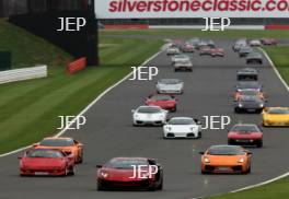 Silverstone Classic  28-30 July 2017 At the Home of British Motorsport Parade Lamborghini Free for editorial use only Photo credit –  JEP 