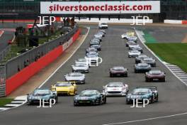 Silverstone Classic  28-30 July 2017  At the Home of British Motorsport  Parades Jaguar XJ220 Free for editorial use only Photo credit – JEP