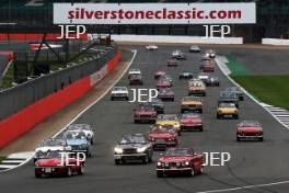 Silverstone Classic  28-30 July 2017  At the Home of British Motorsport  Parades Triumph Free for editorial use only Photo credit – JEP