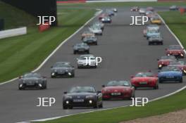 Silverstone Classic  28-30 July 2017 At the Home of British Motorsport Parade mazda MX5 Free for editorial use only Photo credit –  JEP 