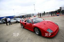 Silverstone Classic  28-30 July 2017 At the Home of British Motorsport Parade Ferrari Free for editorial use only Photo credit –  JEP 