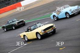 Silverstone Classic  28-30 July 2017  At the Home of British Motorsport  Parades Triumph Free for editorial use only Photo credit – JEP