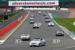 Silverstone Classic  28-30 July 2017 At the Home of British Motorsport Parade Mercades Free for editorial use only Photo credit –  JEP 