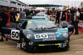 Silverstone Classic  28-30 July 2017  At the Home of British Motorsport  Parades Jaguar XJ220 Free for editorial use only Photo credit – JEP