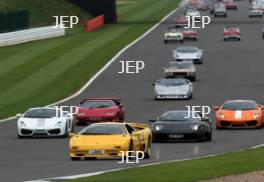 Silverstone Classic  28-30 July 2017 At the Home of British Motorsport Parade Lamborghini Free for editorial use only Photo credit –  JEP 