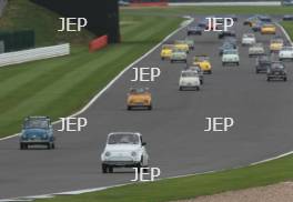 Silverstone Classic  28-30 July 2017 At the Home of British Motorsport Parade Fiat 500 Free for editorial use only Photo credit –  JEP 