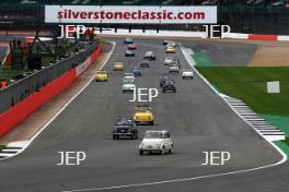 Silverstone Classic  28-30 July 2017  At the Home of British Motorsport  Parades Fiat 500 Free for editorial use only Photo credit – JEP