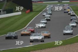 Silverstone Classic  28-30 July 2017 At the Home of British Motorsport Parade mazda MX5 Free for editorial use only Photo credit –  JEP 