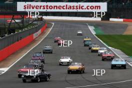 Silverstone Classic  28-30 July 2017  At the Home of British Motorsport  Parades Triumph Free for editorial use only Photo credit – JEP